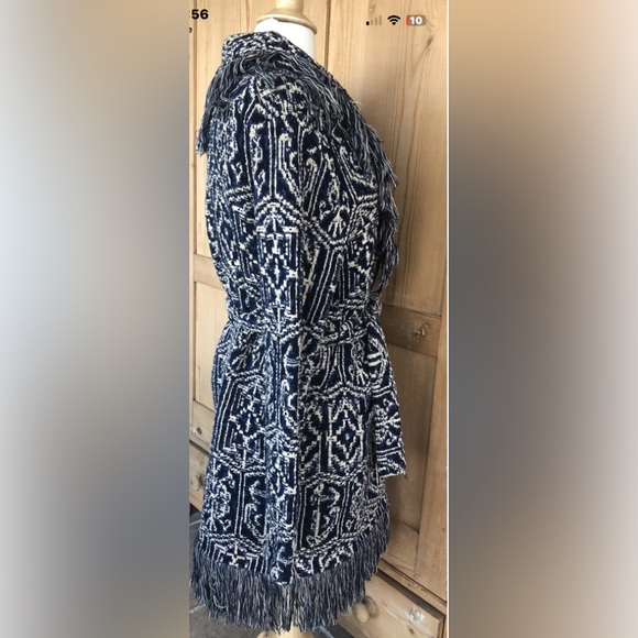 LRL Raulph Lauren Mosaic kilm sweater coat - Picture 2 of 6